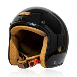 Mũ bảo hiểm 3/4 BULLDOG Màu Đen Bóng