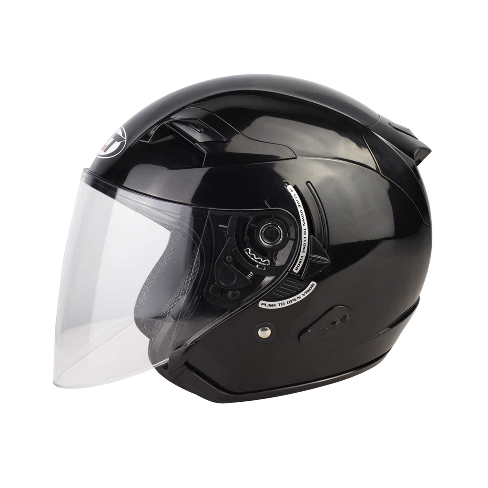 Mu-3/4-co-2-lop-kinh-KLT-mau-den-bong Mũ 3/4 có 2 lớp kính KLT Màu Đen Bóng