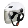 Mũ bảo hiểm nửa đầu có kính Varo A31 màu trắng