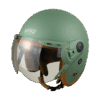 Mũ bảo hiểm 3/4 có kính VARO màu xanh lính