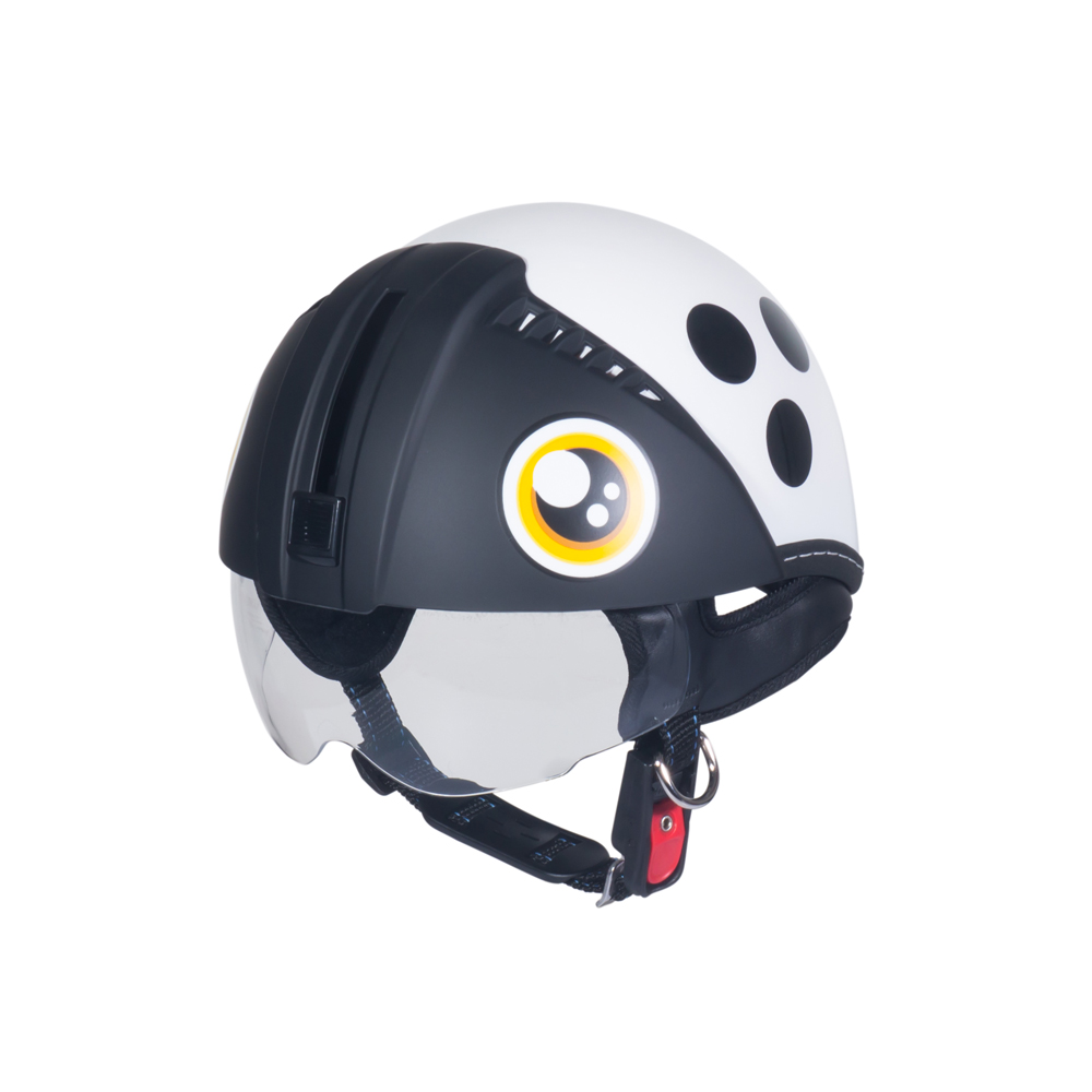 Mũ Bảo Hiểm Trẻ Em Nửa Đầu Có Kính Andes 3S181S bọ trắng