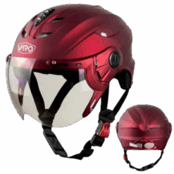 Mũ Bảo Hiểm Nửa Đầu VARO A760K Có Kính - Lót Ép Nhiệt Có Thông Gió Làm Mát